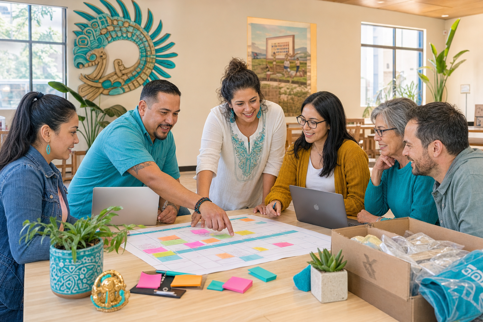 C.A.H.A. community members and partners planning programs together