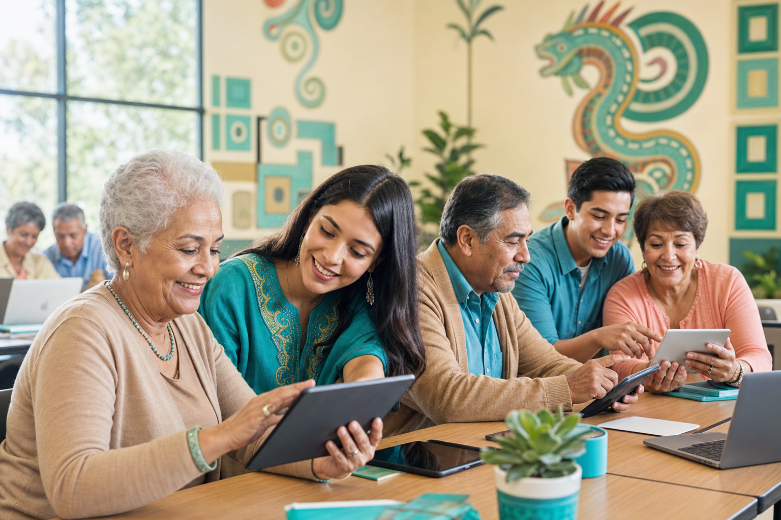 Senior Digital Confidence C.A.H.A. class moment